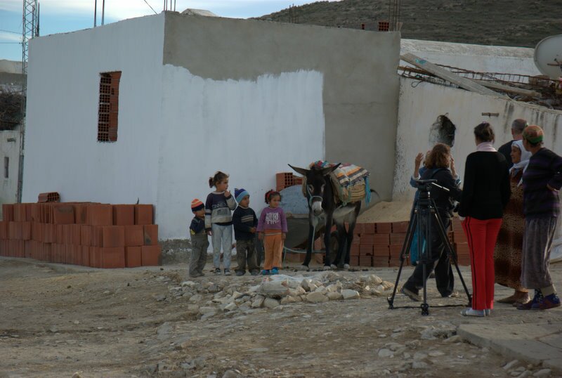 filming in the village of Jama