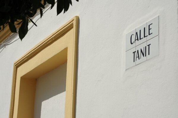 Calle Tanit street in Ibiza